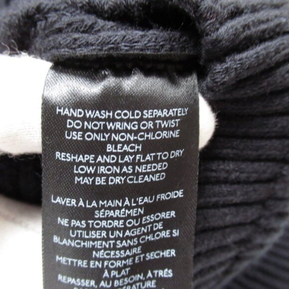 Anthropologie Maeve Long-Sleeve Mock-Neck Tie-Waist Mini Dress Black M - Picture 10 of 13